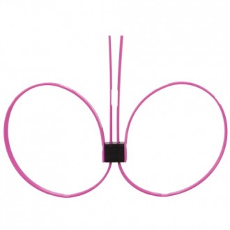 DISPOSABLE OUCH! ZIP TIE CUFFS EXTENDED PINK