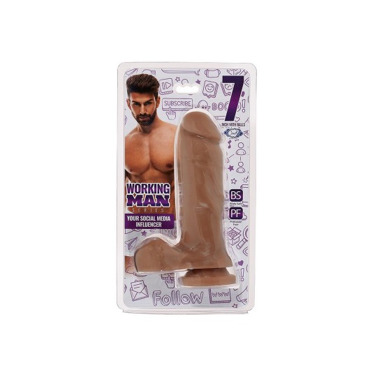 WORKING MAN YOUR INFLUENCER DILDO 7' 18 CM