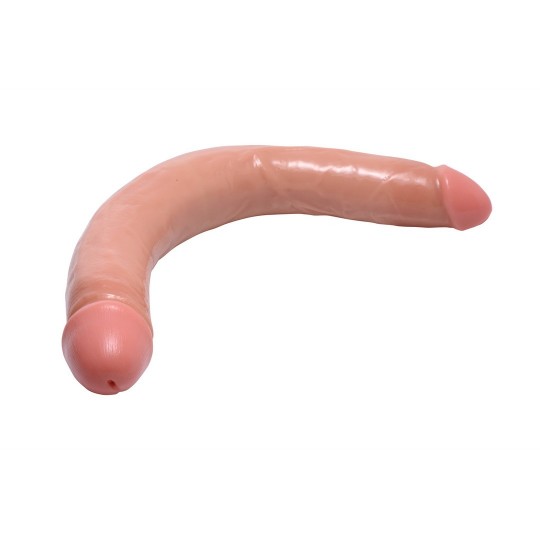 REALISTIC DOUBLE DILDO - 17.5 INCH - FLESH
