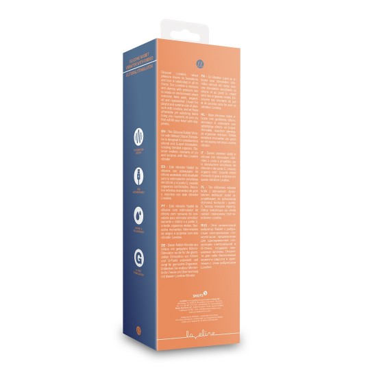 SILICONE RABBIT VIBRATOR WITH RIBBED CLITORAL STIMULATOR GLAZED CARROTS