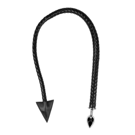 METAL ANAL PLUG DEVIL'S TAIL - BLACK