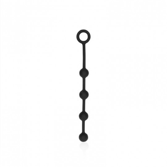 SILICONE ANAL BALLS - SMALL - BLACK