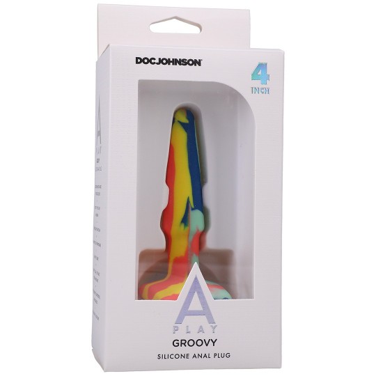 GROOVY - SILICONE ANAL PLUG - 4'' / 10 CM