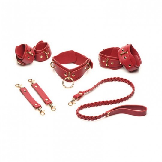 SET DA 6 PEZZI LOVER&#039;S RESTRAINTS ROSSO XR BRANDS