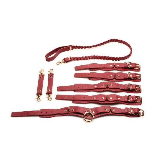 SET DA 6 PEZZI LOVER&#039;S RESTRAINTS ROSSO XR BRANDS