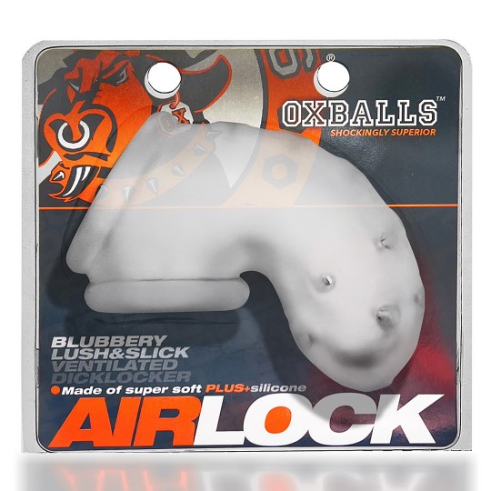 OXBALLS AIRLOCK - AIR-LITE VENTED CHASTITY - CLEAR ICE