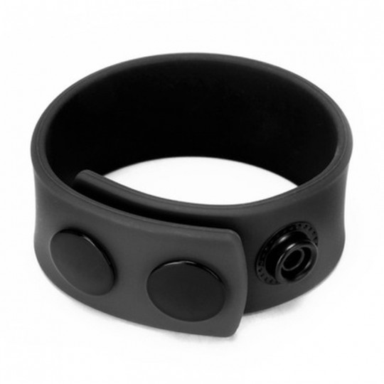 SILICONE COCK STRAP - BLACK