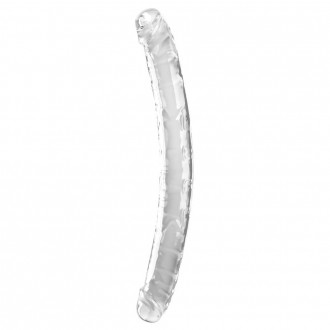 DOUBLE GODE 18" KING COCK CLEAR