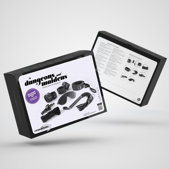 CRUSHIOUS DUNGEONS &amp; MAIDENS BDSM KIT BLACK
