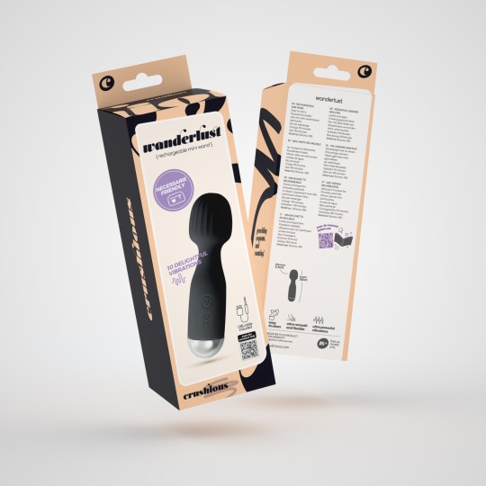 WANDERLUST MINI-VIBROMASSEUR WAND NOIR CRUSHIOUS