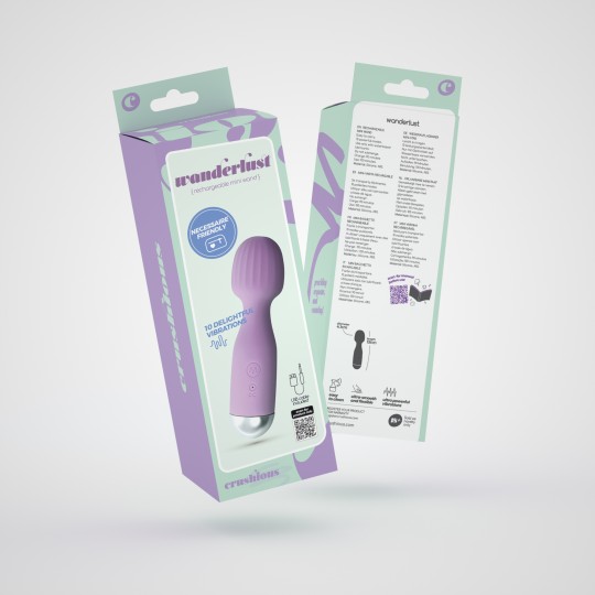 WANDERLUST MINI-VIBROMASSEUR WAND LILAS CRUSHIOUS
