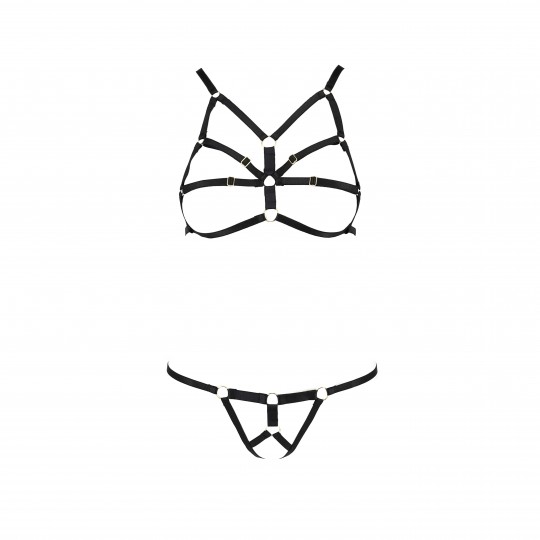 CONJUNTO DE 2 PEÇAS ARMANDA PRETO DEVIL COLLECTION PASSION