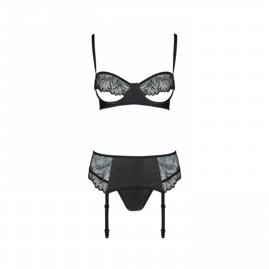 ENSEMBLE 3 PIÈCES ASTRIDA NOIR PASSION