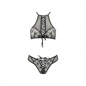 CONJUNTO DE 2 PIEZAS AZALIA NEGRO EROTIC LINE PASSION