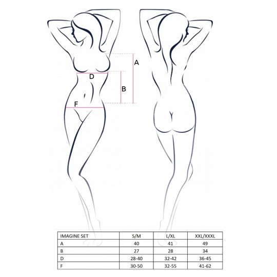 CONJUNTO DE 2 PEÇAS IMAGINE PRETO PASSION