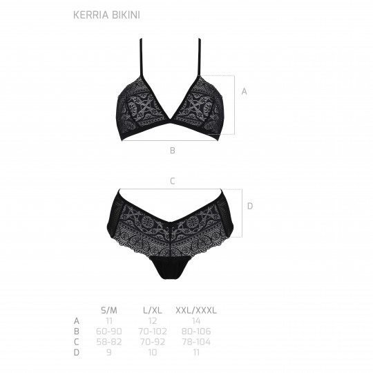 PASSION ECO COLLECTION KERRIA BIKINI 2 PIECE SET BLACK