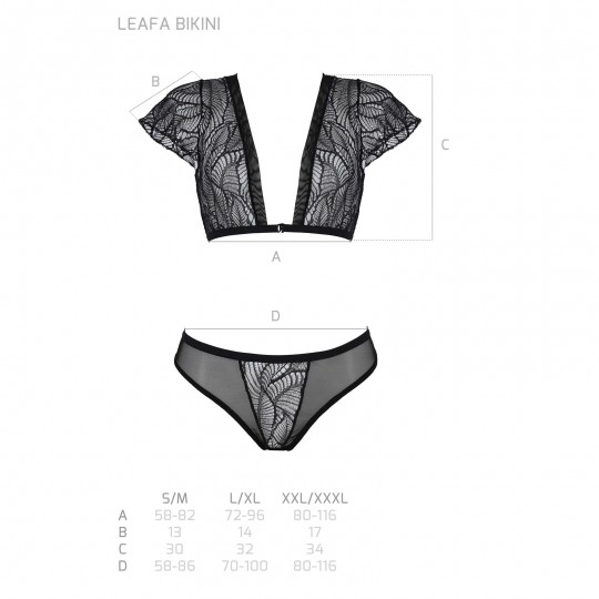 LEAFA BIKINI BLACK  - ECO PASSION