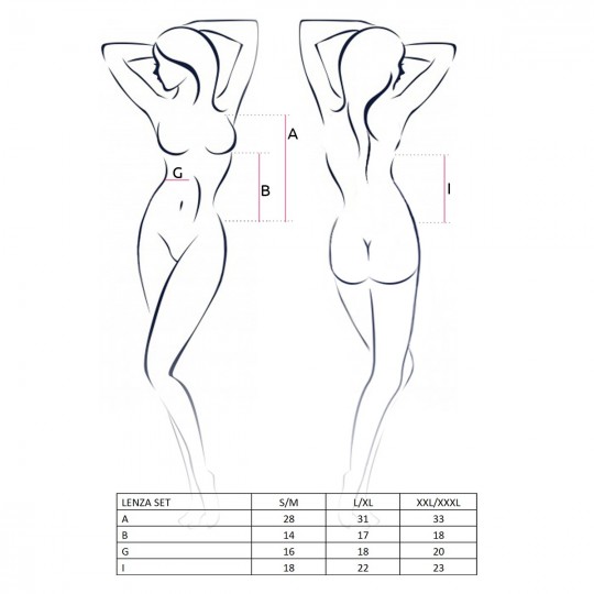 LENZA SET BLACK  - PASSION