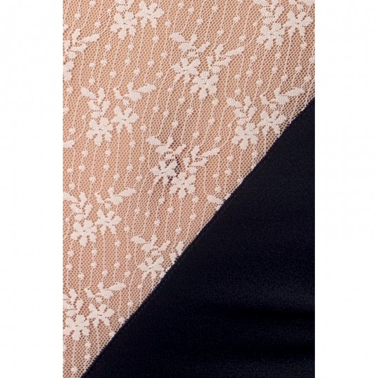 PASSION NEA CHEMISE AND THONG BLACK