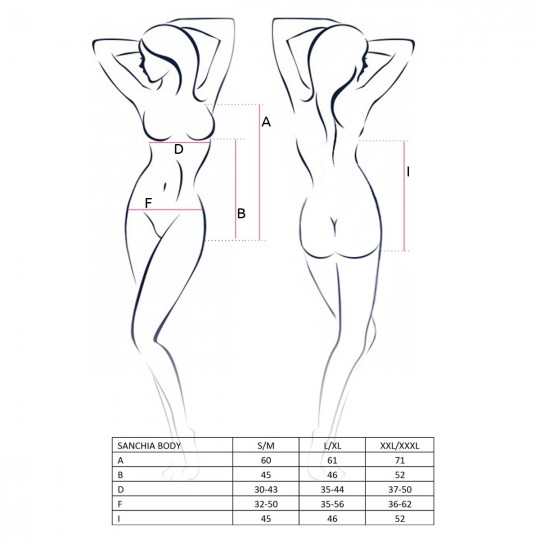 SANCHIA BODY BLACK  - PASSION