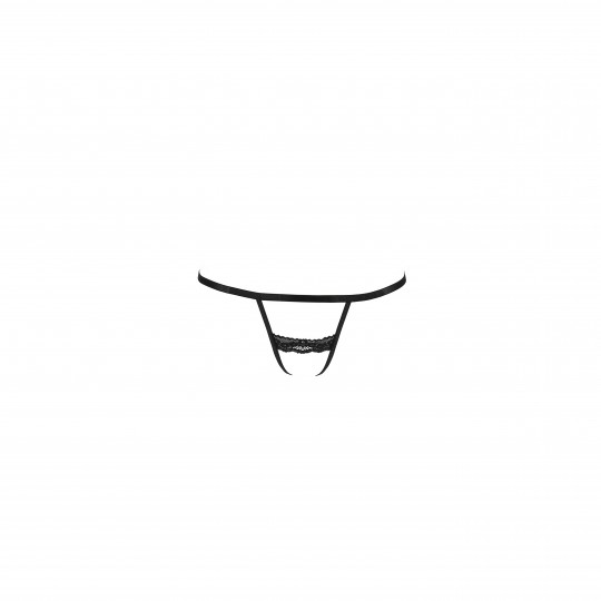 TANGA COM ABERTURA SHELLY PRETA PASSION