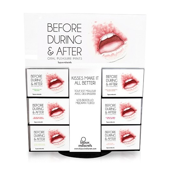 BEFORE, DURING &amp; AFTER DISPLAY WITH 36 PACKAGING