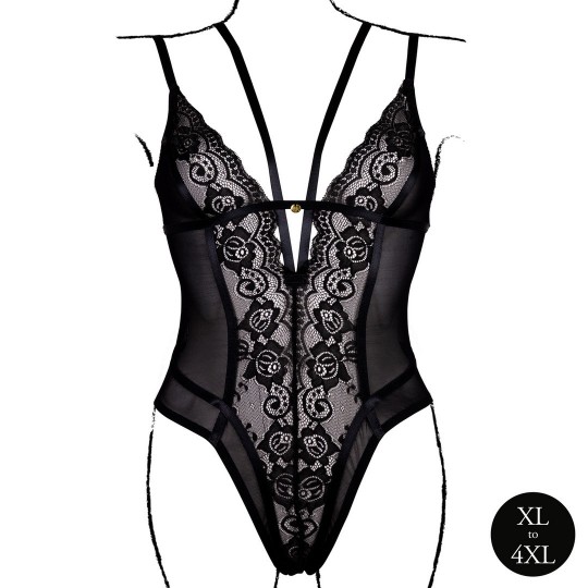BODY WIRELESS LACE PRETO TAMANHO QUEEN LE DÉSIR