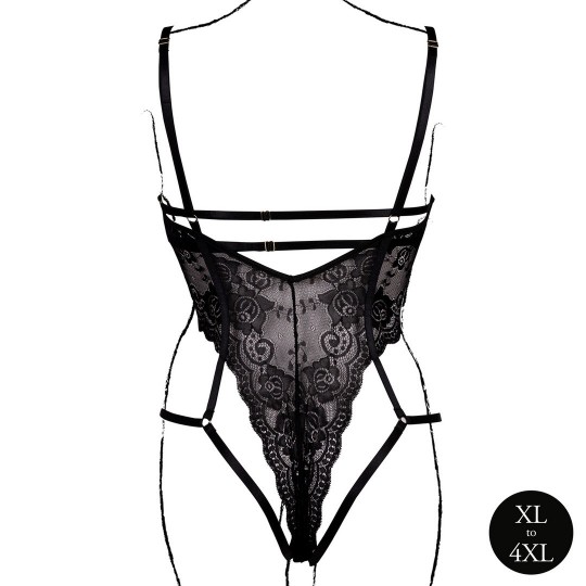 BODY LACE UNDERWIRED PRETO TAMANHO QUEEN LE DÉSIR