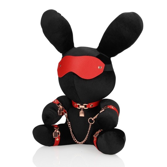 RABBIT BONDAGE - VELVET - LARGE - BLACK