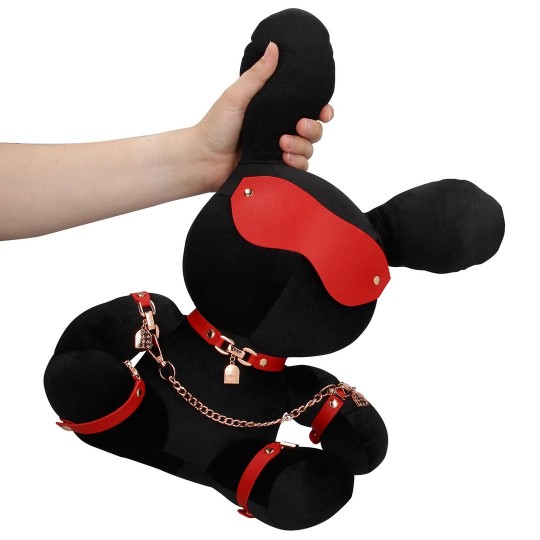 RABBIT BONDAGE - VELVET - LARGE - BLACK