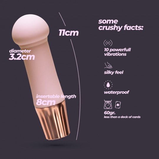 CRUSHIOUS MELLOW PUFF MINI VIBRATOR PINK