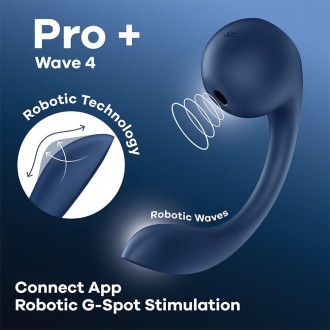 SATISFYER PRO+ WAVE CONNECT APP STIMULATOR BLUE