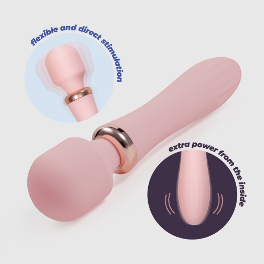 CRUSHIOUS DUAL MASSAGE WAND JINX ROSE WIN