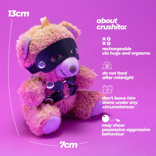 ANNEAU PORTE-CLEFS EN FORME D'OURS CRUSHITO AVEC L'ARNOIS CRUSHIOUS