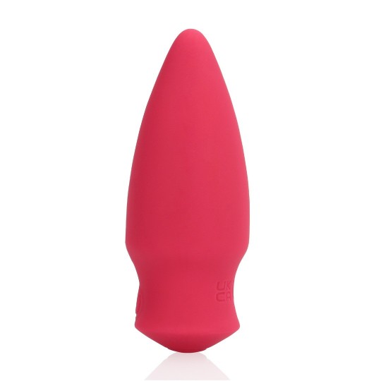 CONE SHAPED BULLET VIBRATOR - BLUSHING RED