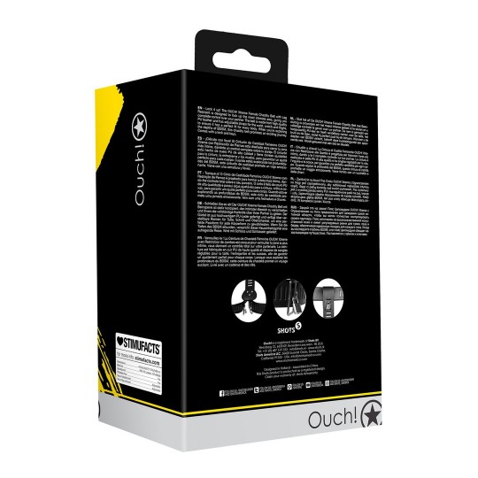 CINTO DE CASTIDADE COM RESTRIÇÕES DE PERNAS XTREME OUCH!