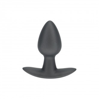 SMOOTH SILICONE ANAL PLUG - SMALL - 2.6 / 6,5 CM - GUNMETAL