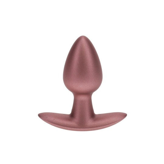 SMOOTH SILICONE ANAL PLUG - SMALL - 2.6 / 6,5 CM - ROSE GOLD
