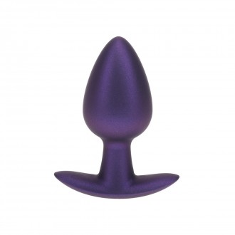 OUCH! SMOOTH SILICONE ANAL PLUG MEDIUM 3,1 /7,9 CM METALLIC PURPLE
