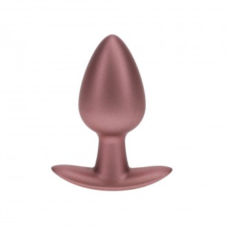 SMOOTH SILICONE ANAL PLUG - MEDIUM - 3.1 / 7,9 CM - ROSE GOLD