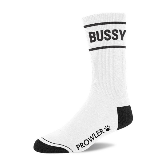 BUSSY SOCKS - WHITE/BLACK