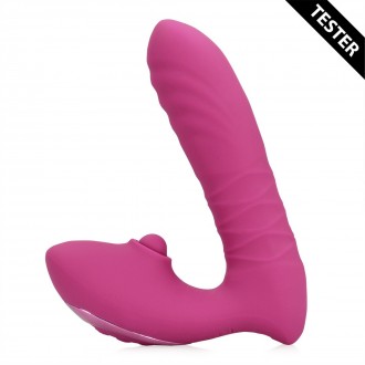 VIBRADOR THRUSTING AND TAPPING VIBRATOR ROSA TESTER