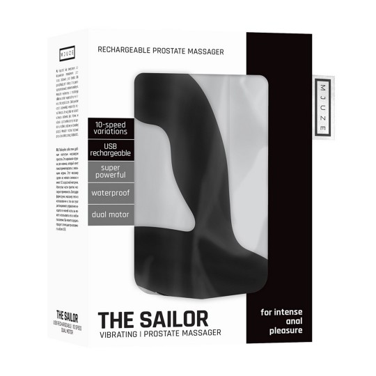 THE SAILOR - VIBRATING PROSTATE STIMULATOR - BLACK