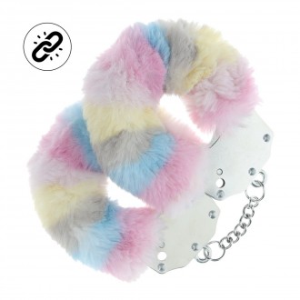HEAVY-DUTY FLUFFY HANDCUFFS - MULTICOLOR 2