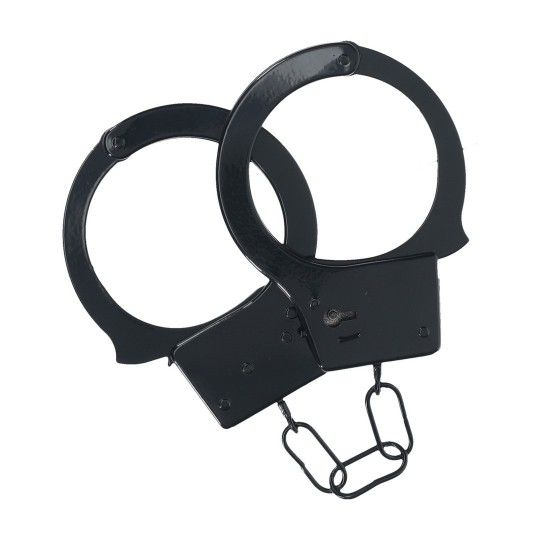 CLASSIC METAL HANDCUFFS - BLACK