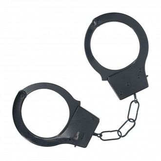 CLASSIC METAL HANDCUFFS - BLACK
