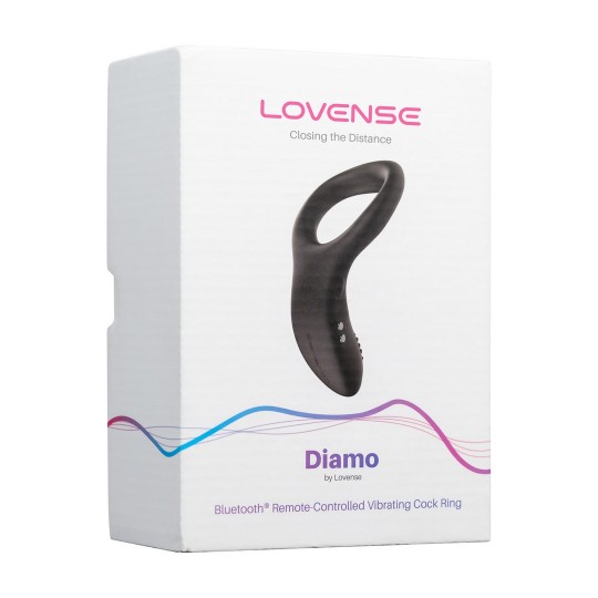 DIAMO - APP-CONTROLLED VIBRATING COCKRING - BLACK