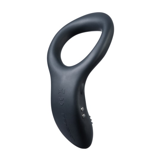 DIAMO - APP-CONTROLLED VIBRATING COCKRING - BLACK