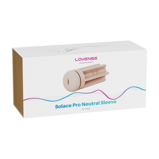 NEUTRAL-SHAPED SLEEVE FOR SOLACE PRO MALE MASTURBATOR - FLESH