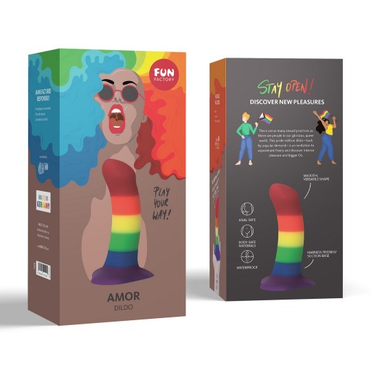 AMOR - G-SPOT DILDO - RAINBOW